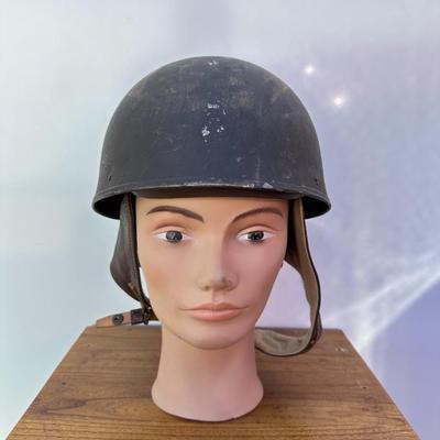 VINTAGE WWII BRITISH MKI DISPATCH RIDERS HELMET