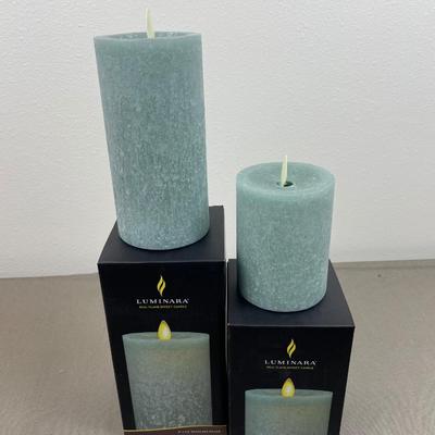 2 New in Boxes Luminara Candles with Remote