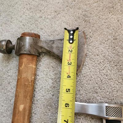 Lot of 3 Collectables Vintage Pipe Tomahawk ,SOG Fasthawk Axe, Walking Stick Cane Sword