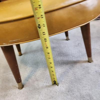 Mid Century Foot Stool Tapered Legs Floating Feet