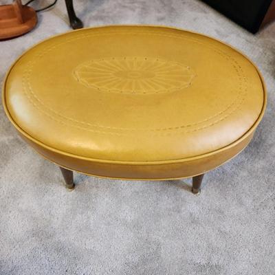 Mid Century Foot Stool Tapered Legs Floating Feet