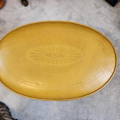 Mid Century Foot Stool Tapered Legs Floating Feet