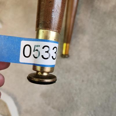 Mid Century Foot Stool Tapered Legs Floating Feet