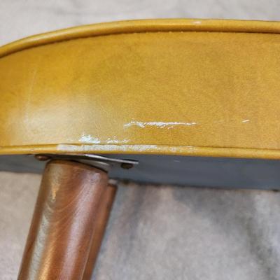 Mid Century Foot Stool Tapered Legs Floating Feet