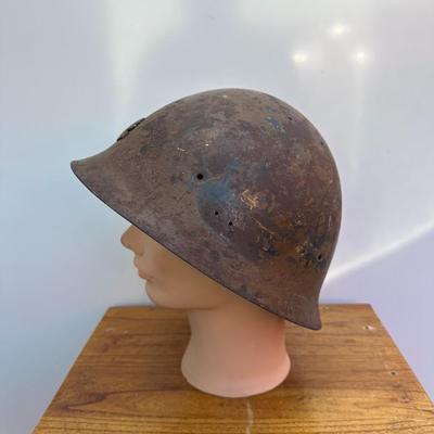VINTAGE JAPANESE IMPERIAL NAVAL LANDING FORCES HELMET