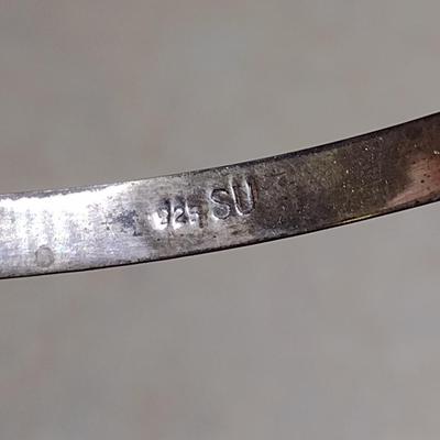 Pair of Sterling Silver Bangles- Approx Total Weight 26.9 Grams (#77)