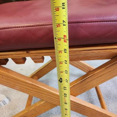 Padded Adjustable Height Stool 17 to 23"