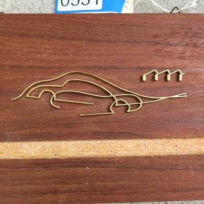 Mid Century MCM Wall Art Race Car possible Porsche