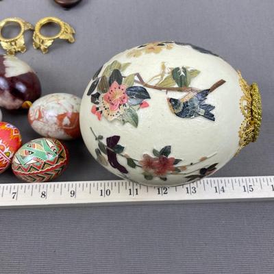 Large Collection of Ukranian and Hand Decorated Eggs