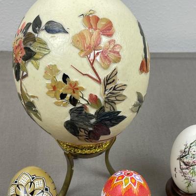 Large Collection of Ukranian and Hand Decorated Eggs