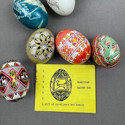 Large Collection of Ukranian and Hand Decorated Eggs
