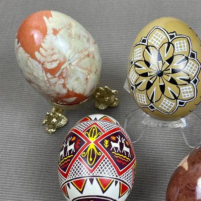 Large Collection of Ukranian and Hand Decorated Eggs