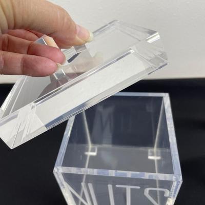 3 Acrylic Boxes with Lids