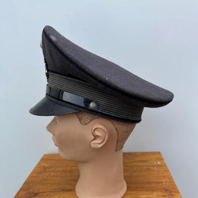 VINTAGE GERMAN CALVARY VISOR CAP WITH INSIGNIA