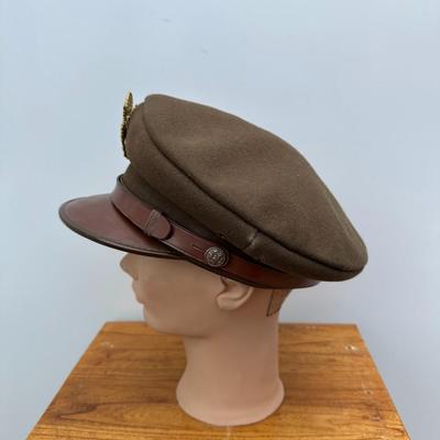 VINTAGE U.S. ARMY AIR FORCE OFFICERS CRUSHER STYLE VISOR CAP