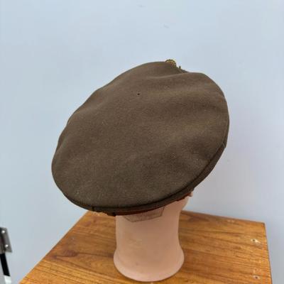 VINTAGE U.S. ARMY AIR FORCE OFFICERS CRUSHER STYLE VISOR CAP