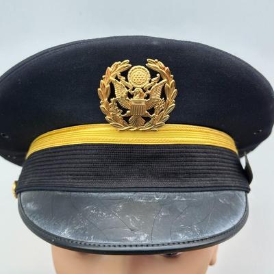 VINTAGE U.S. ARMY MILITARY GOLD BAND PAK CAP