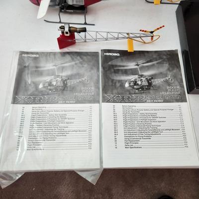 2 Hirbo X.R.B. SR Lama Sky Robo R/C Helicopters with Extras