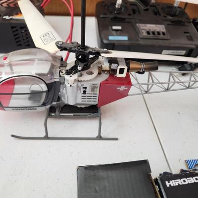 2 Hirbo X.R.B. SR Lama Sky Robo R/C Helicopters with Extras