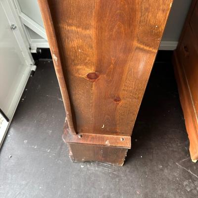 WOODEN GUN CABINET WITH BOTTOM DRAWER