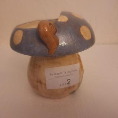vintage ceramic or other pottery mushroom
