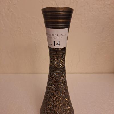 brass vase