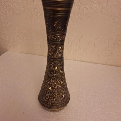 brass vase