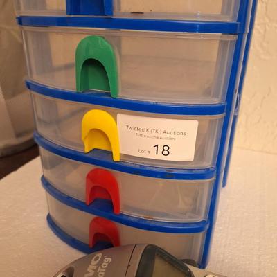 mini drawer organizer and dymo labler