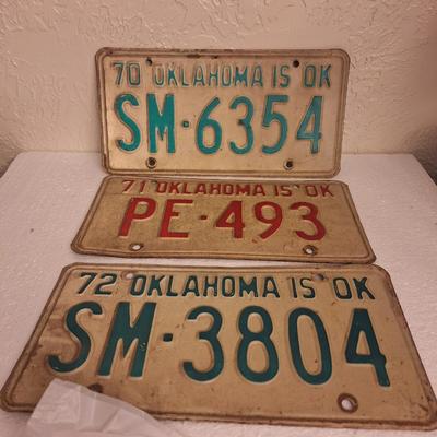 vintage car tags