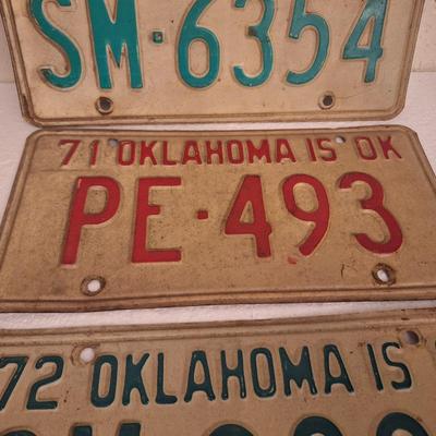 vintage car tags