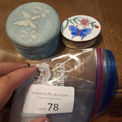 trinket boxes