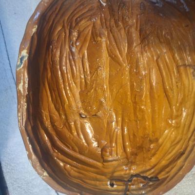 home made pottery of face