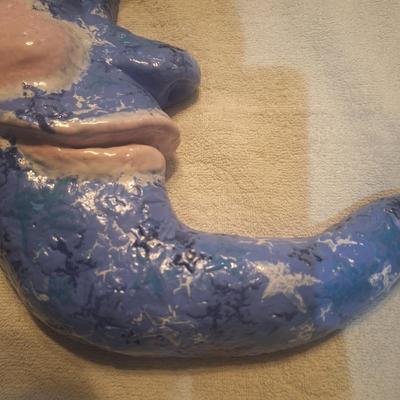 quarter moon pottery wall art