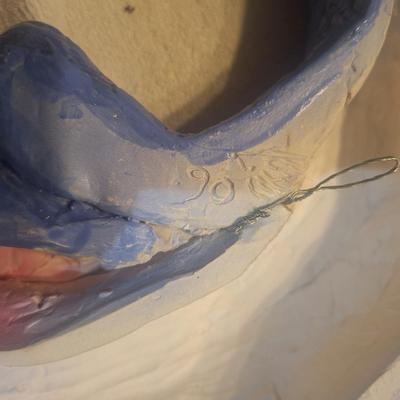 quarter moon pottery wall art
