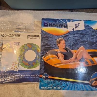 life raft and other floatie