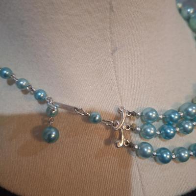 multistrand beaded necklace
