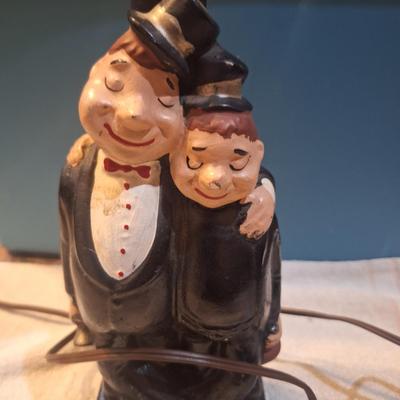 laurel and Hardy lamp, needs new cord