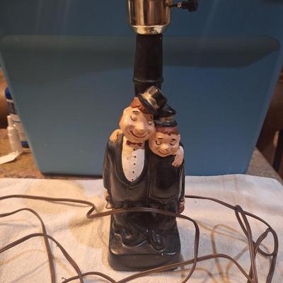 laurel and Hardy lamp, needs new cord