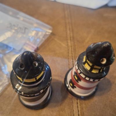 lighthouse salt and pepper shakers