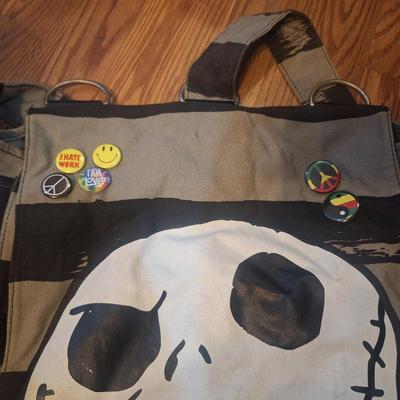 jack skellington carry bag- nightmare before christmas, large bag