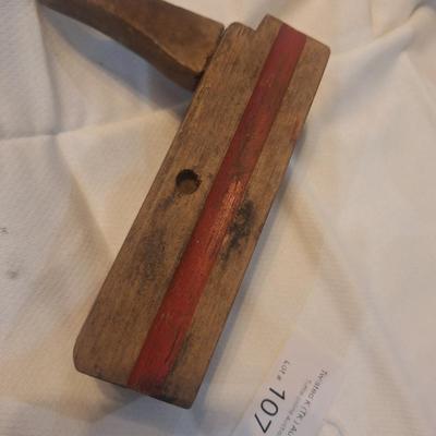 vintage wooden block plane
