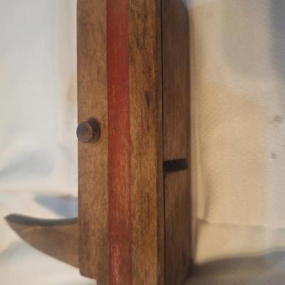 vintage wooden block plane