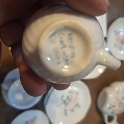 miniature china set