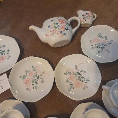 miniature china set