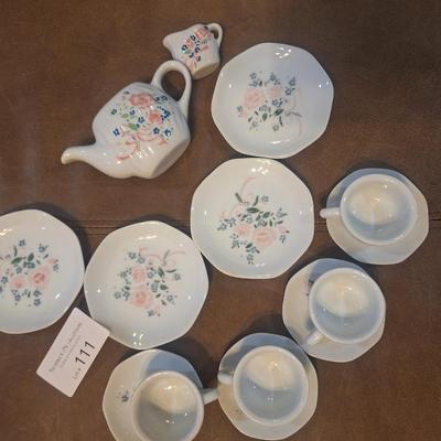 miniature china set