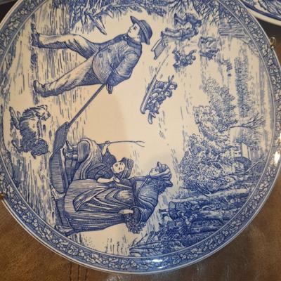 various blue plates, see photos for names and details