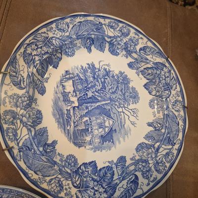 various blue plates, see photos for names and details