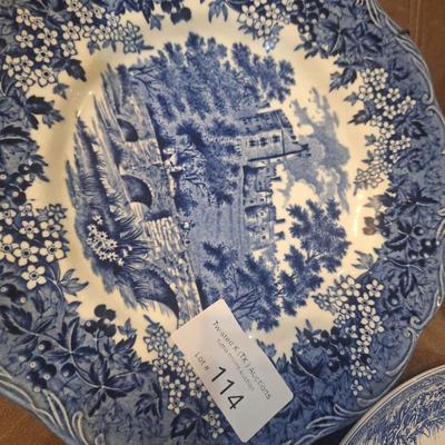 various blue plates, see photos for names and details
