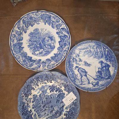 various blue plates, see photos for names and details