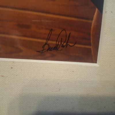 signed photo of woman an horse